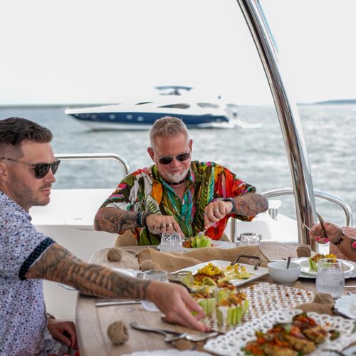 Dining on at Yacht in Tampa Bay Dining on at Yacht in Tampa Bay